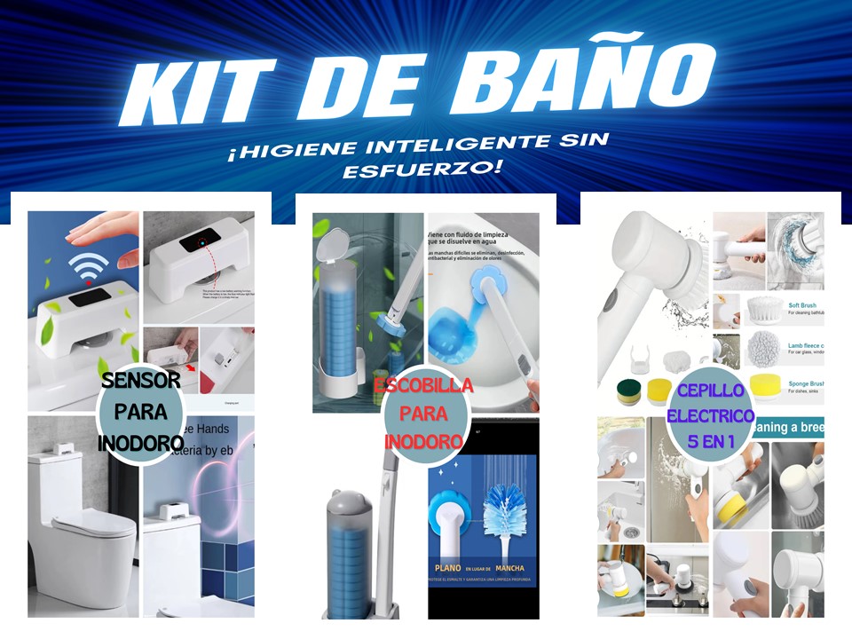 KIT DE LIMPIEZA DE BAÑO