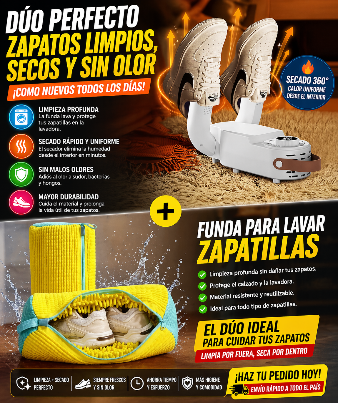 DUO SECADOR DE ZAPATOS